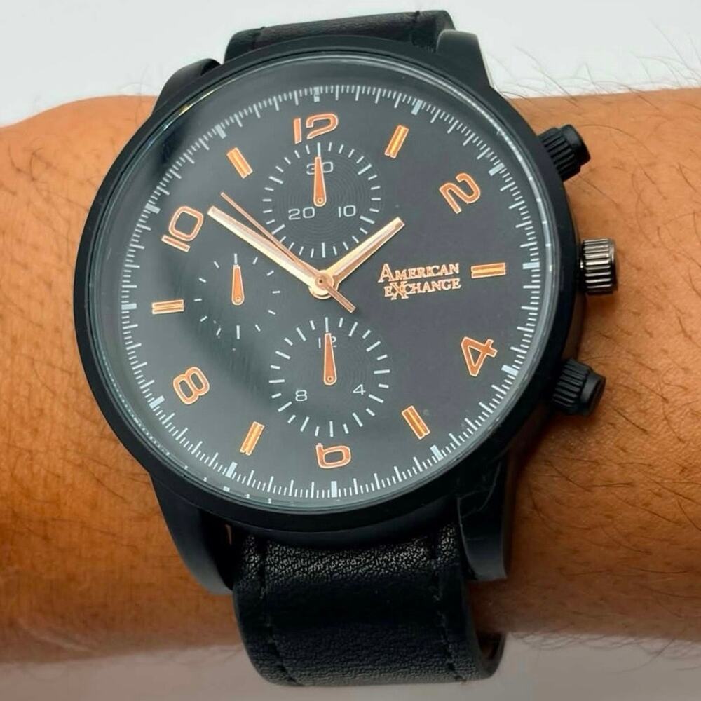 Black American Exchange Men’s Watch